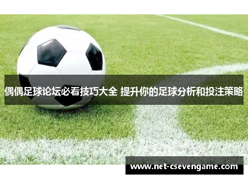 偶偶足球论坛必看技巧大全 提升你的足球分析和投注策略