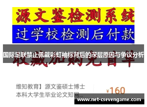 国际足联禁止佩戴彩虹袖标背后的深层原因与争议分析